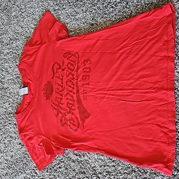 STUNNING RED BLING  HARLEY DAVIDSON LIVERMORE - Picture 3 of 11